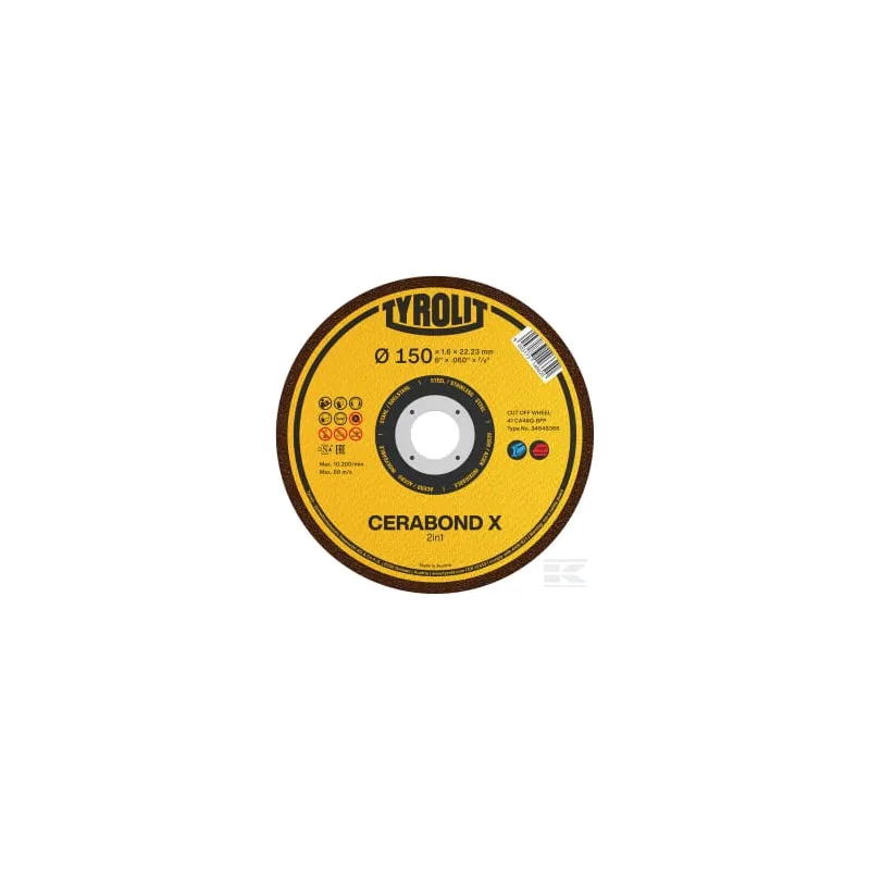 Disque à tronçonner Cerabond-X 125x1,0