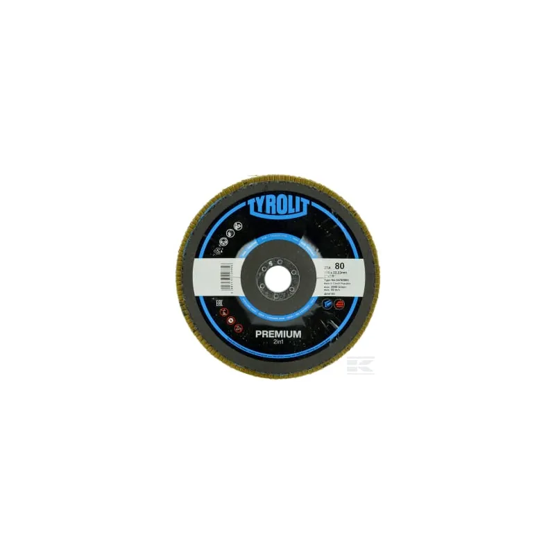 Disque à lamelles 178 mm K80 Forme 27A