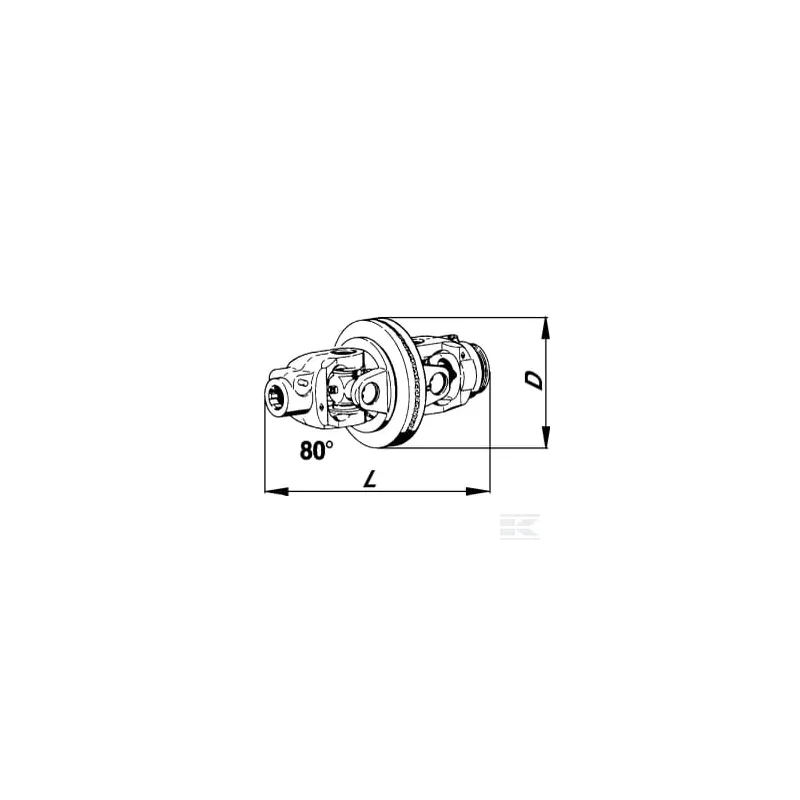 Joint grand-angle W2580-S4