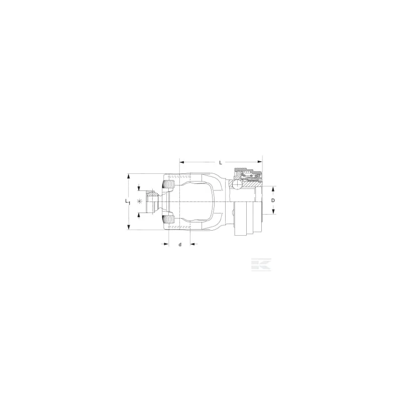 Mâchoire verrouillage rapide, 1-3/4"-20 can, P480 Walterscheid