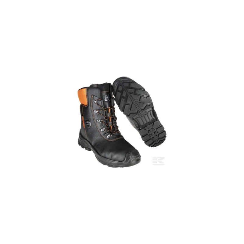 Bottes forestières anti-coupure 45, noir/orange, Eco Hunter basic, Luprifex
