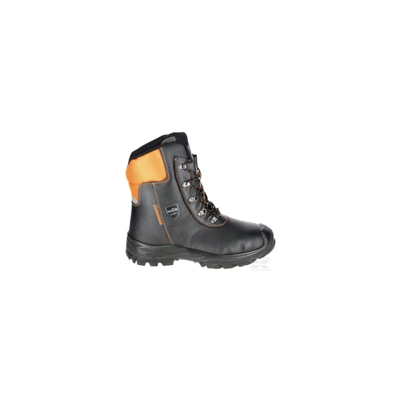 Bottes forestières anti-coupure 44, noir/orange, Eco Hunter basic, Luprifex