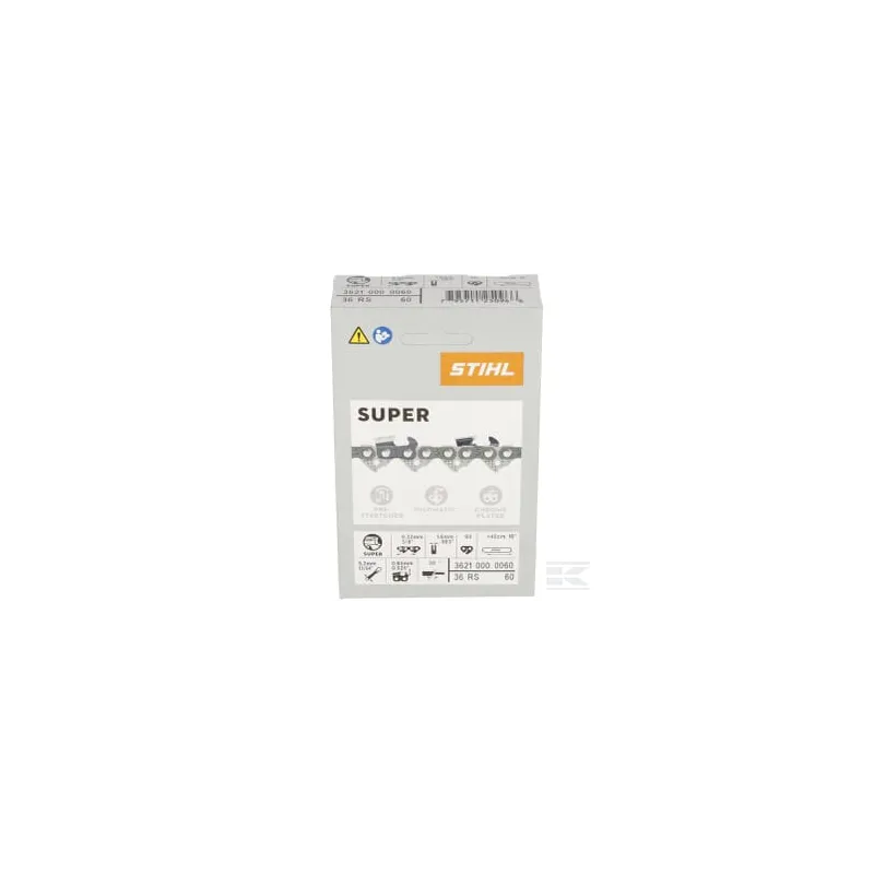 Chaîne de tronçonneuse RS Rapid Super 1,6 mm/0,063" 3/8"