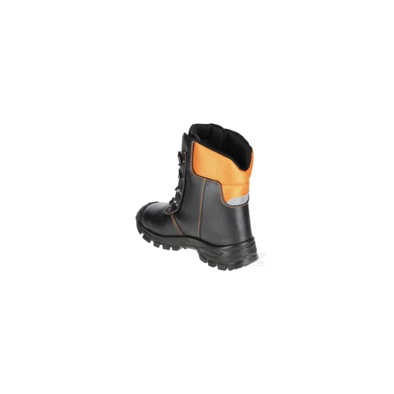 Bottes forestières anti-coupure 46, noir/orange, Eco Hunter basic, Luprifex