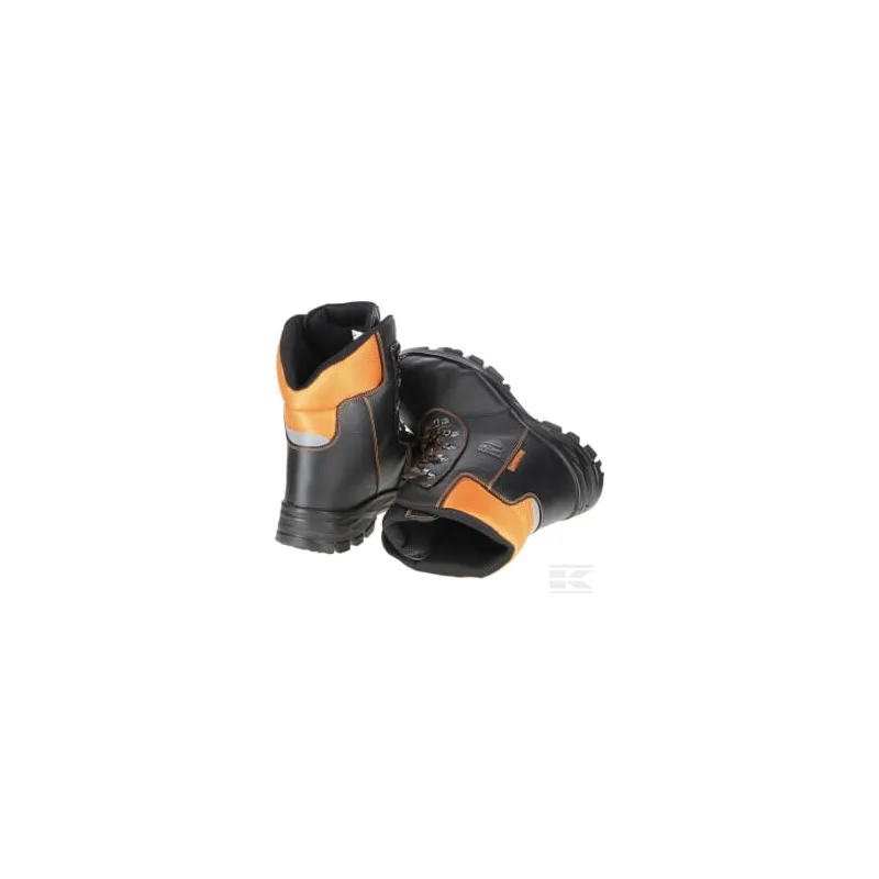 Bottes forestières anti-coupure 46, noir/orange, Eco Hunter basic, Luprifex