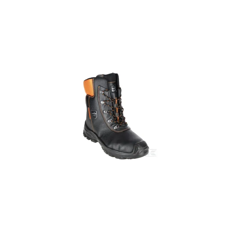 Bottes forestières anti-coupure 38, noir/orange, Eco Hunter basic, Luprifex
