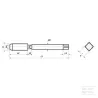 Taraud de machine HSS B M6