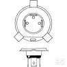 Ampoule 64196TSP H4 75/70W 24V P43T FS1