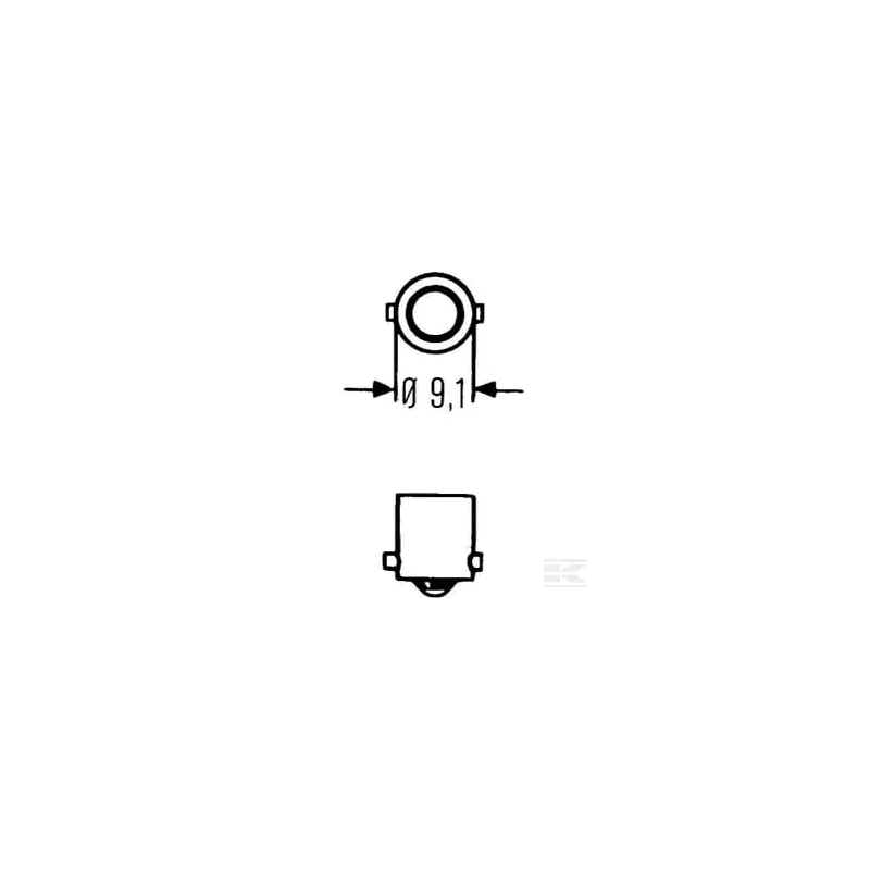 Ampoule 3930 T4W 24V BA9S UNV1
