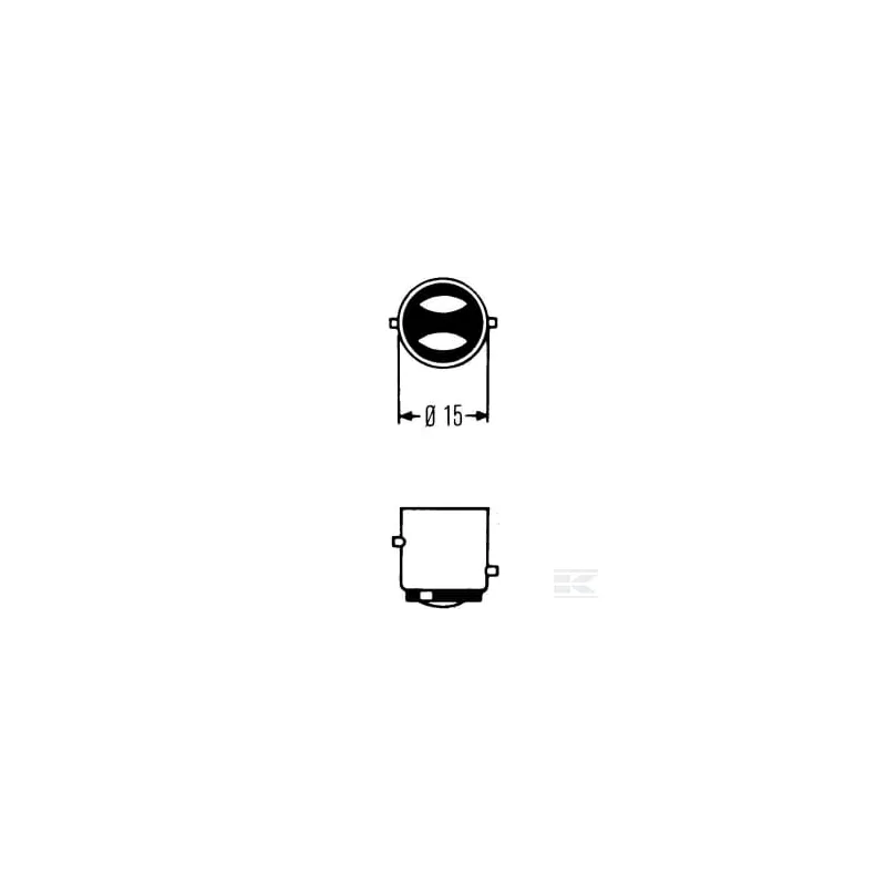 Ampoule 7528 P21/5W 12V BAY15D UNV1s
