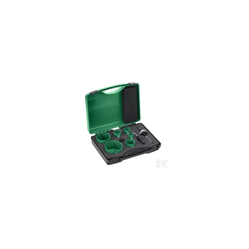 Kit de scies cloches pour électriciens 9 pièces