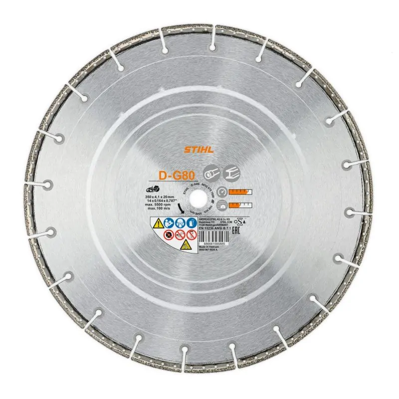 Disque à découper diamant D-G80, Ø 230 mm, 9" STIHL