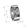 Roulement à billes à gorge profonde 15x35x14mm INA/FAG