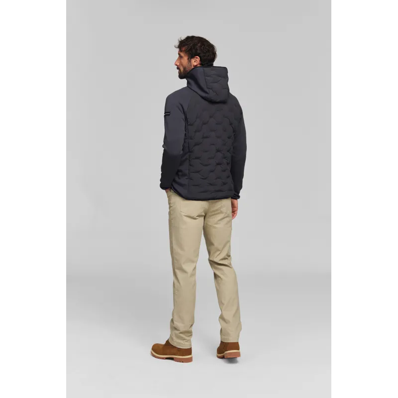 Veste HYBRID HOOD grise homme