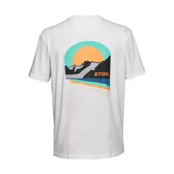 T-shirt SUNSET blanc Homme