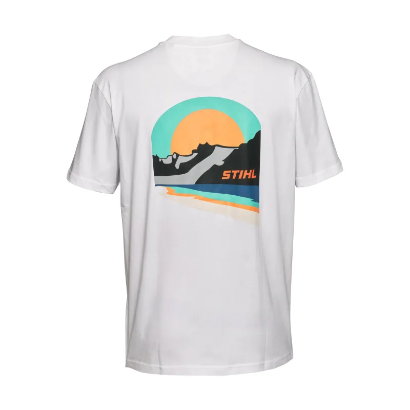 T-shirt SUNSET blanc Homme