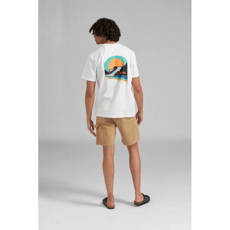 T-shirt SUNSET blanc Homme