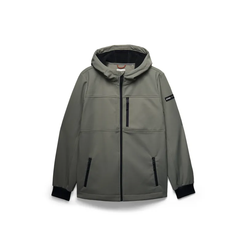 Veste softshell CASUAL verte