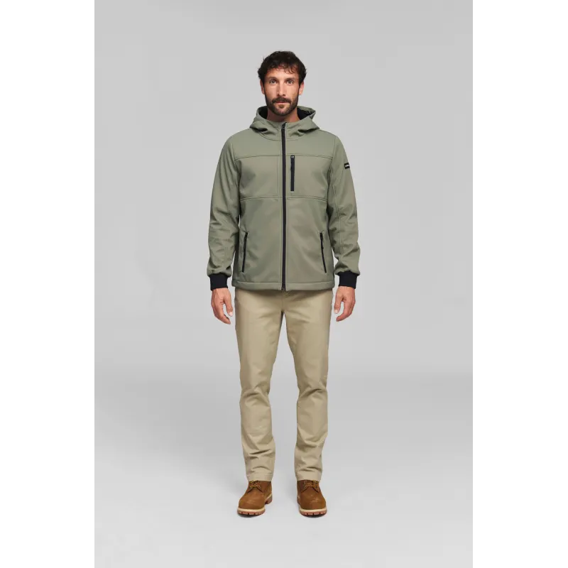Veste softshell CASUAL verte