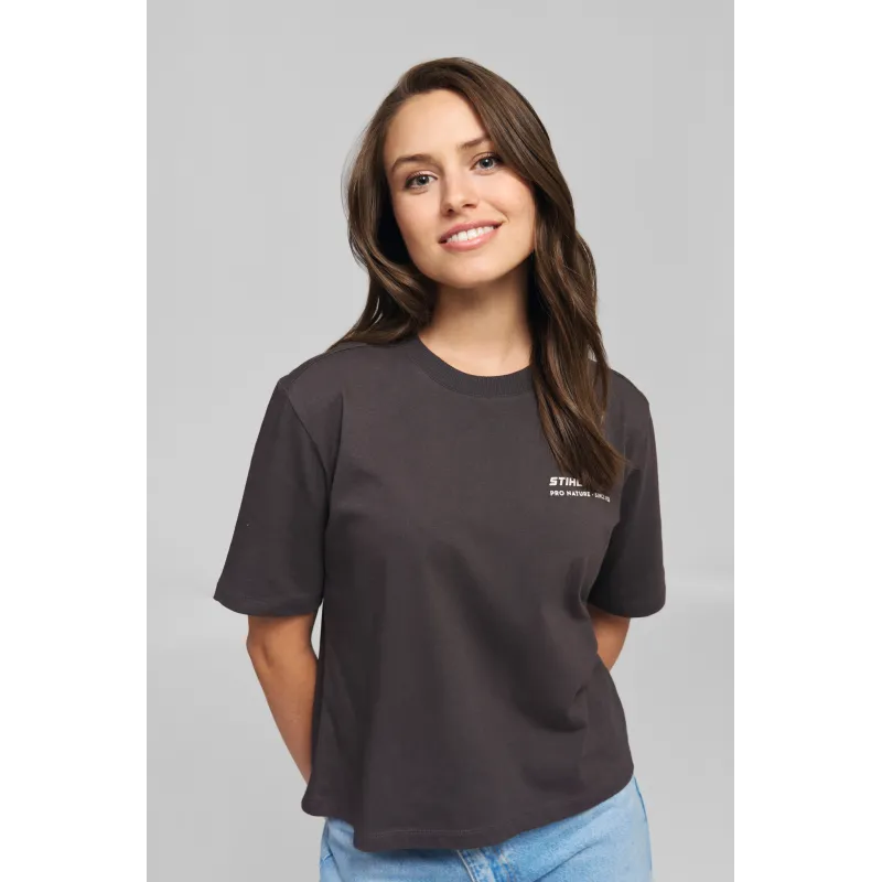 T-shirt TREE CIRCLE gris Femme