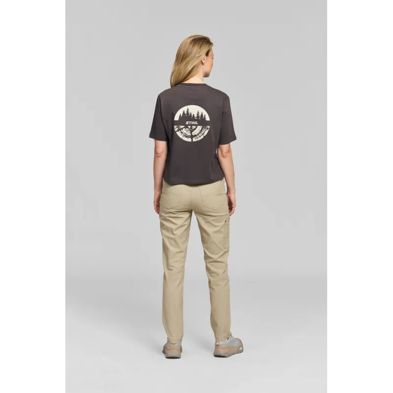 T-shirt TREE CIRCLE gris Femme
