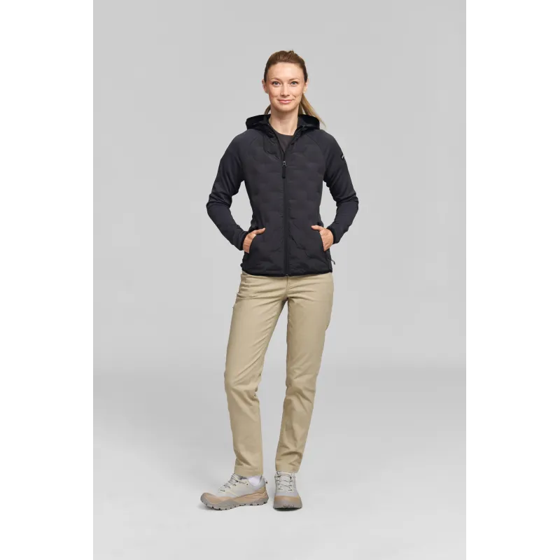 Veste HYBRID HOOD grise femme
