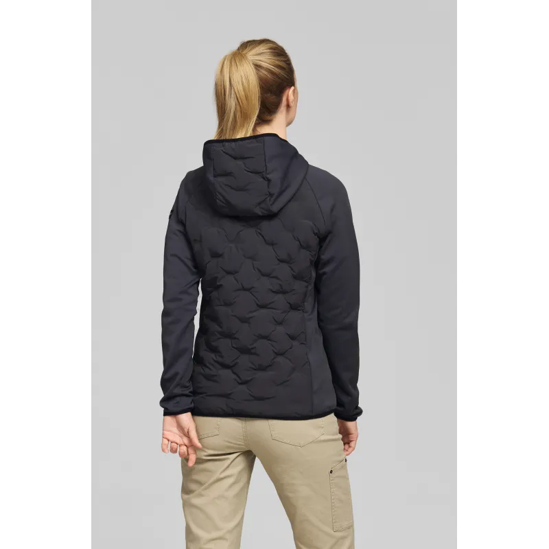 Veste HYBRID HOOD grise femme