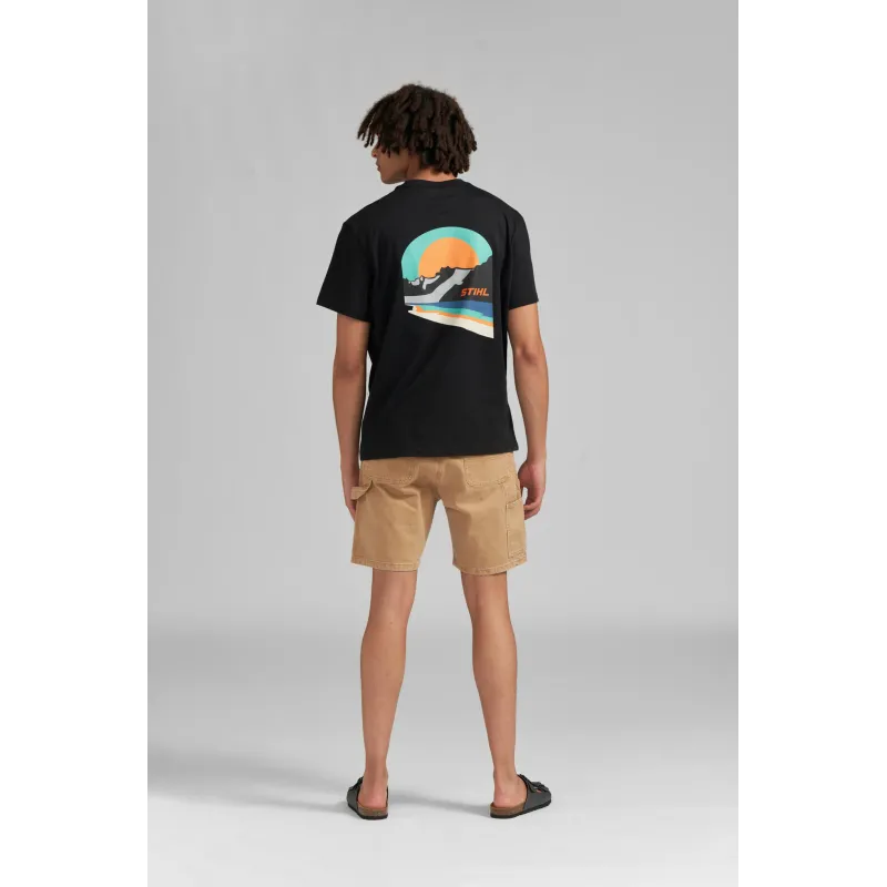 T-shirt SUNSET noir Homme