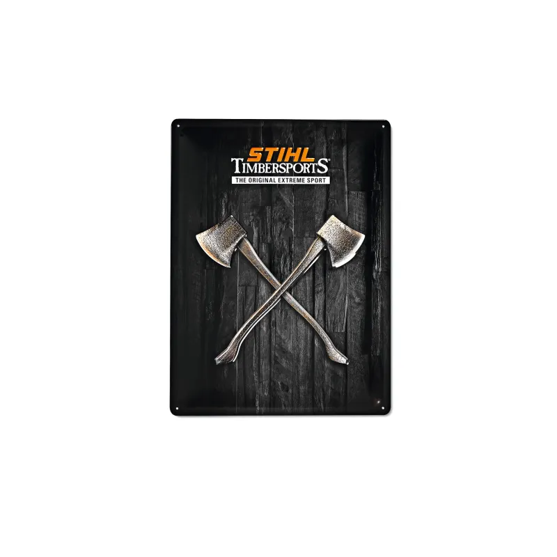 Panneau en tôle "AXE" TIMBERSPORTS®