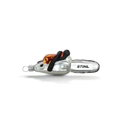 Boule de Noël "tronçonneuse" STIHL