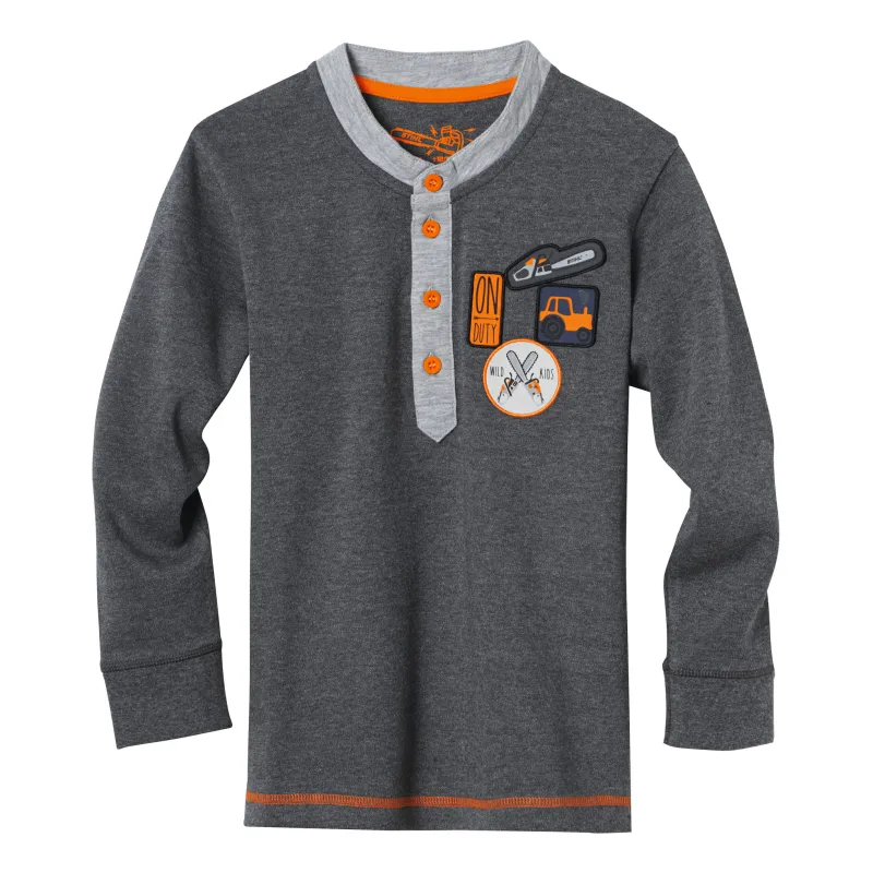 T-shirt à manches longues gris Garçon