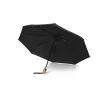 Parapluie de poche avec poignée en bambou
