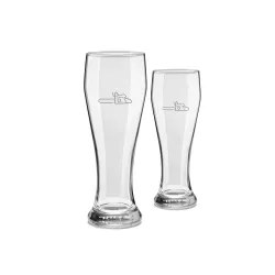 Ensemble de 2 verres à bière blanche STIHL