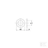 Rondelle M10x18x1,6mm, Acier zingué DIN 433 Kramp