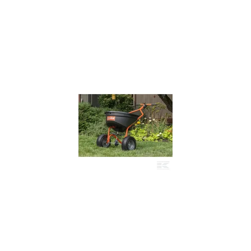 Épandeur d'engrais avec bouton poussoir 50 kg
