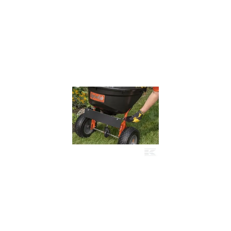 Épandeur d'engrais avec bouton poussoir 50 kg