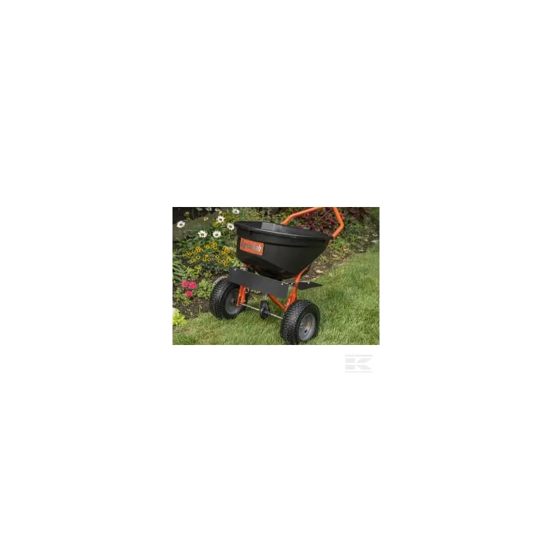 Épandeur d'engrais avec bouton poussoir 50 kg