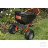 Épandeur d'engrais avec bouton poussoir 50 kg