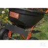 Épandeur d'engrais avec bouton poussoir 50 kg