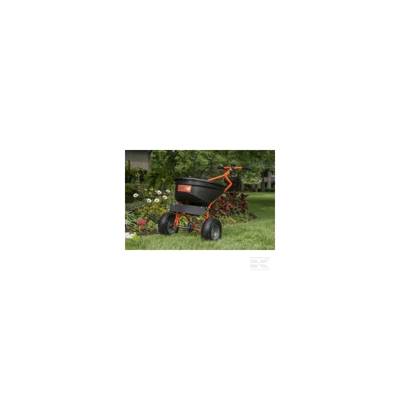Épandeur d'engrais avec bouton poussoir 50 kg