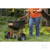 Épandeur d'engrais avec bouton poussoir 50 kg