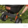 Épandeur d'engrais avec bouton poussoir 50 kg