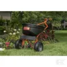 Épandeur d'engrais avec bouton poussoir 50 kg