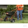Épandeur d'engrais avec bouton poussoir 50 kg