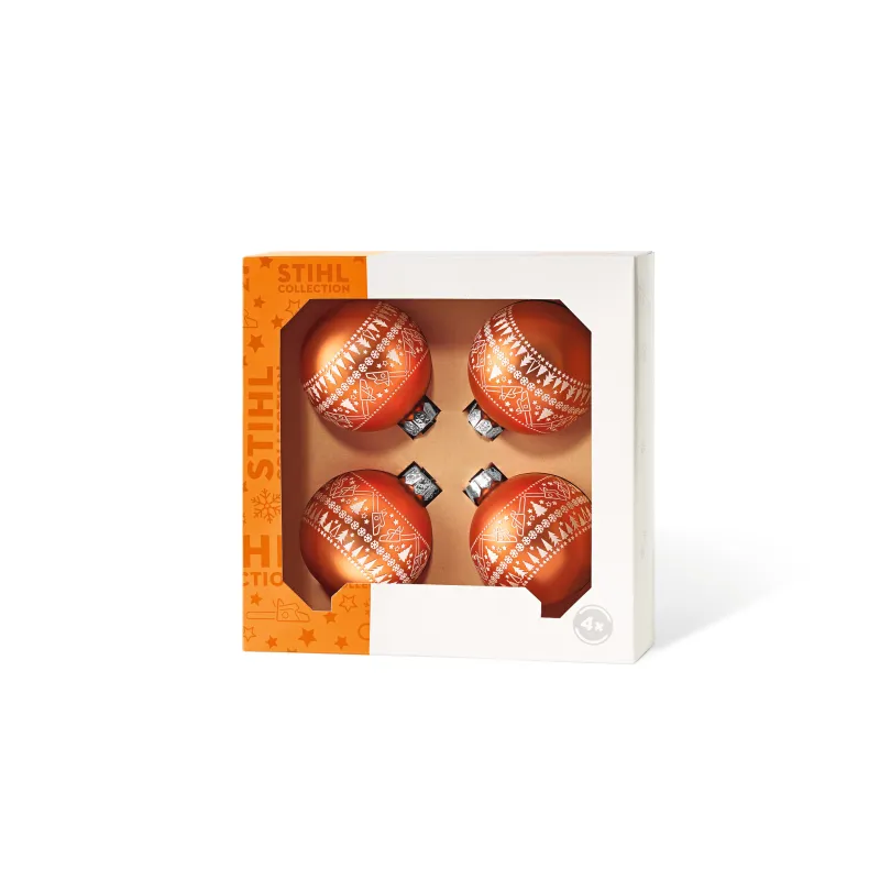 Boules de Noël - lot de 4