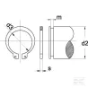 Circlip 15 mm ext.