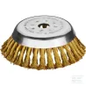 Brosse à désherber 155 x 25,4 mm en laiton premium pro 30 nœuds