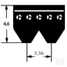 Courroie nervurée 4PK698 Optibelt