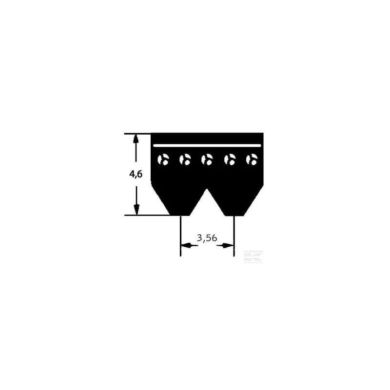 Courroie nervurée 4PK698 Optibelt