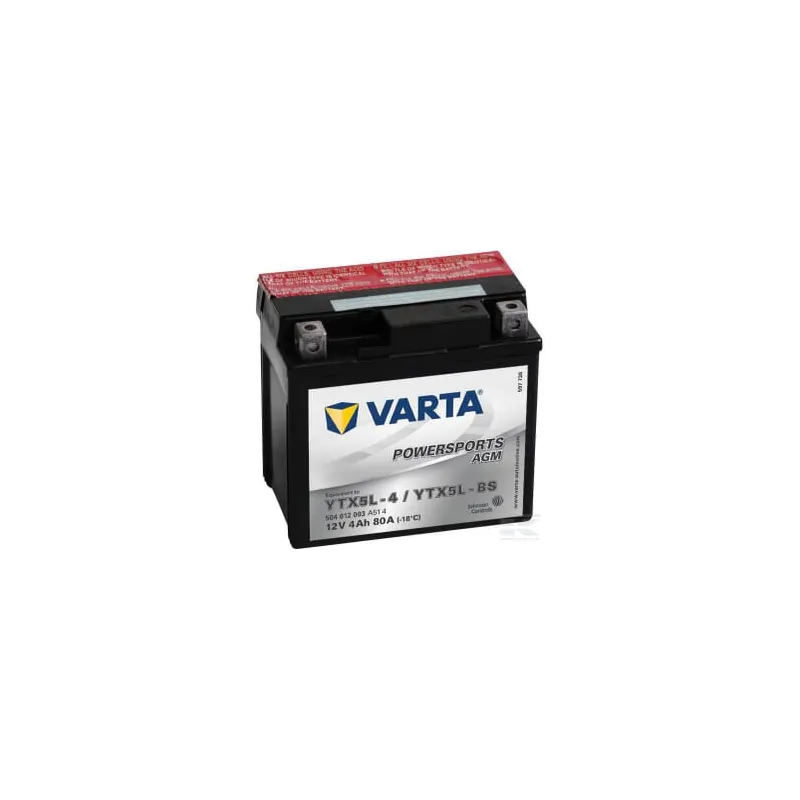 Batterie 12V 4Ah 80A AGM Sports motorisés VARTA